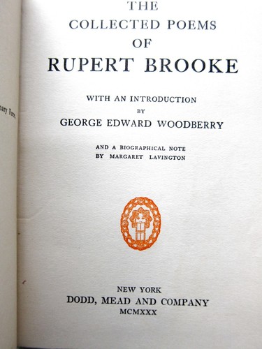 Collected Poems of Robert Brooke, 1930, Dodd-Mead - Bild 5 von 11