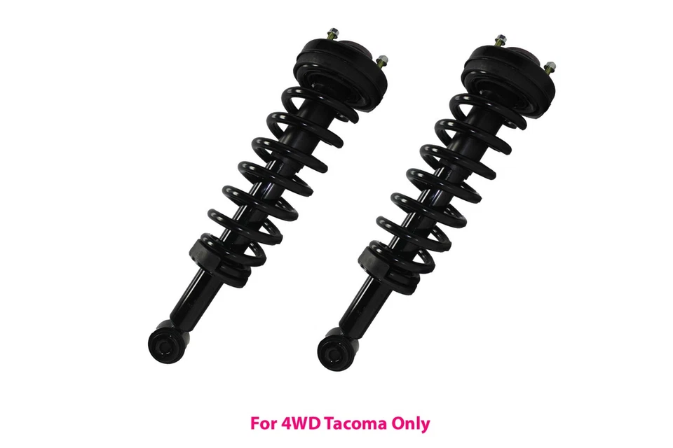2 resortes de puntales delanteros completos + 2 amortiguadores traseros 4x4 aptos para Toyota Tacoma 1995-2004 Foto 2 de 4