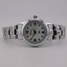 Armitron Now 75/3861SV Silver Tone Quartz Women's Watch Sz. 6 1/2" New Battery