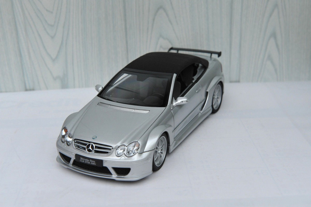 MERCEDES BENZ CLK DTM AMG CABRIO 1/18 KYOSHO 084625 SILVER COMME