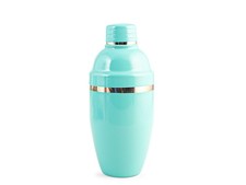 Shaker in acciaio inox smaltato colore azzurro ml 500