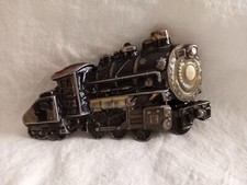 Vintage the Great American Chicago Train 272 belt buckle 1980 Pure Pewter