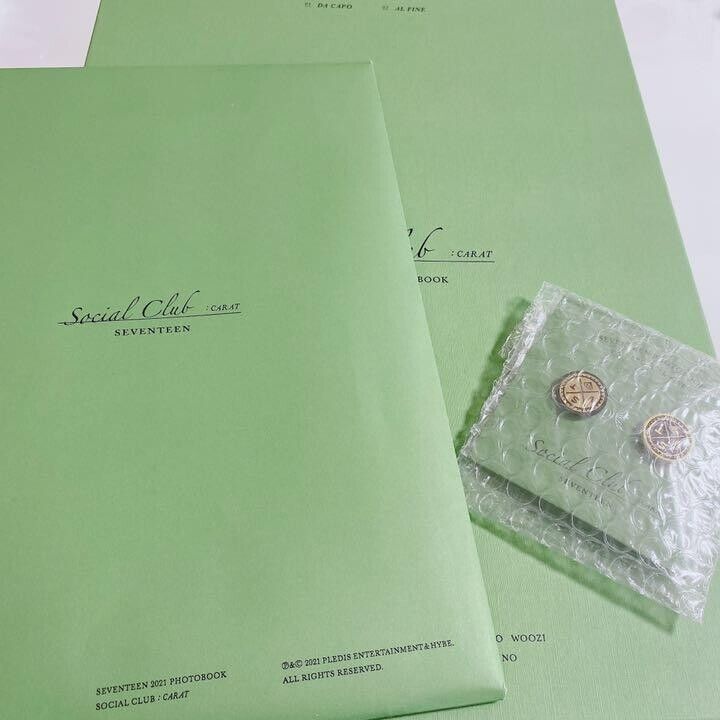 SEVENTEEN SOCIAL CLUB CARAT SET PHOTOBOOK DVD BADGE 01 Da SEVENTEEN SOCIAL CLUB CARAT SET PHOTOBOOK DVD BADGE 01 Da