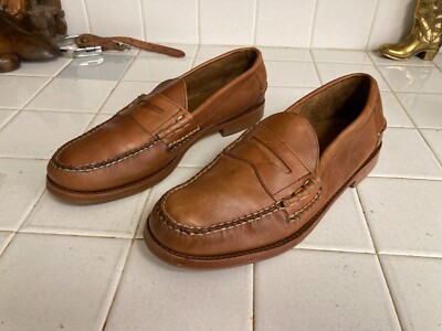 LL Bean Brown Leather Slip On Penny Loafers Women main image 2