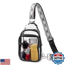 CLUCI Clear Bag for Stadium Events, Clear Bag Purses for women Crossbody Tran