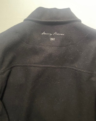 STORMY KROMER Wool Shacket Shirt Jack Men’s Sz SMALL Black Made in USA 🎁 - Picture 9 of 9