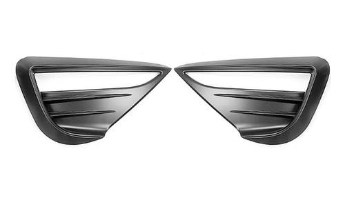Matte Black Front Fog Lamp Aero Trim Covers for Tesla 21-24 Model Y