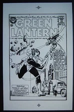 Original Production Art GREEN LANTERN #25 cover, GIL KANE art