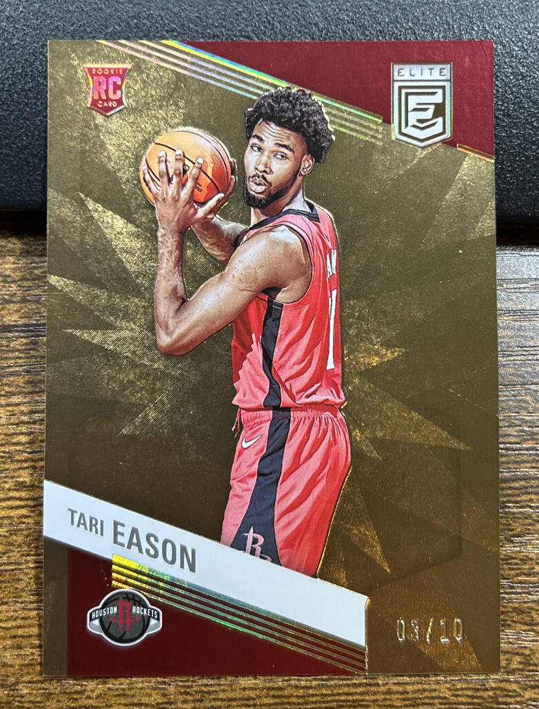Tari Eason 2022-23 Donruss Elite Gold Rookie #/10 Rockets #211 Rockets