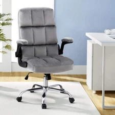 NNEDSZ Artiss Office Chair Velvet Seat Racing Gaming Computer Desk Chairs Armres