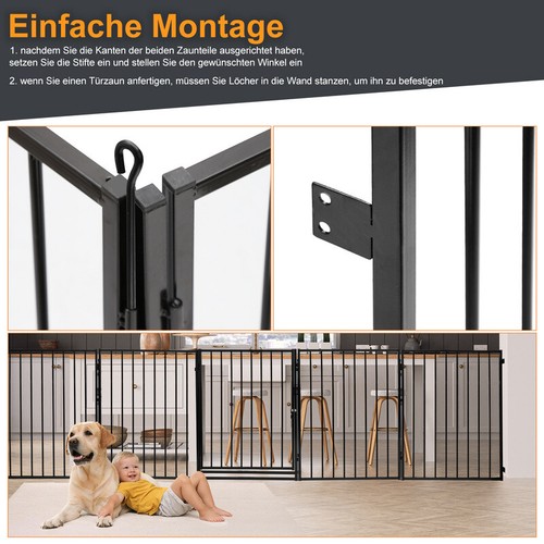 Absperrgitter 5 Stück Kaminschutzgitter Türschutzgitter Absperrung Kinder - Bild 5 von 9