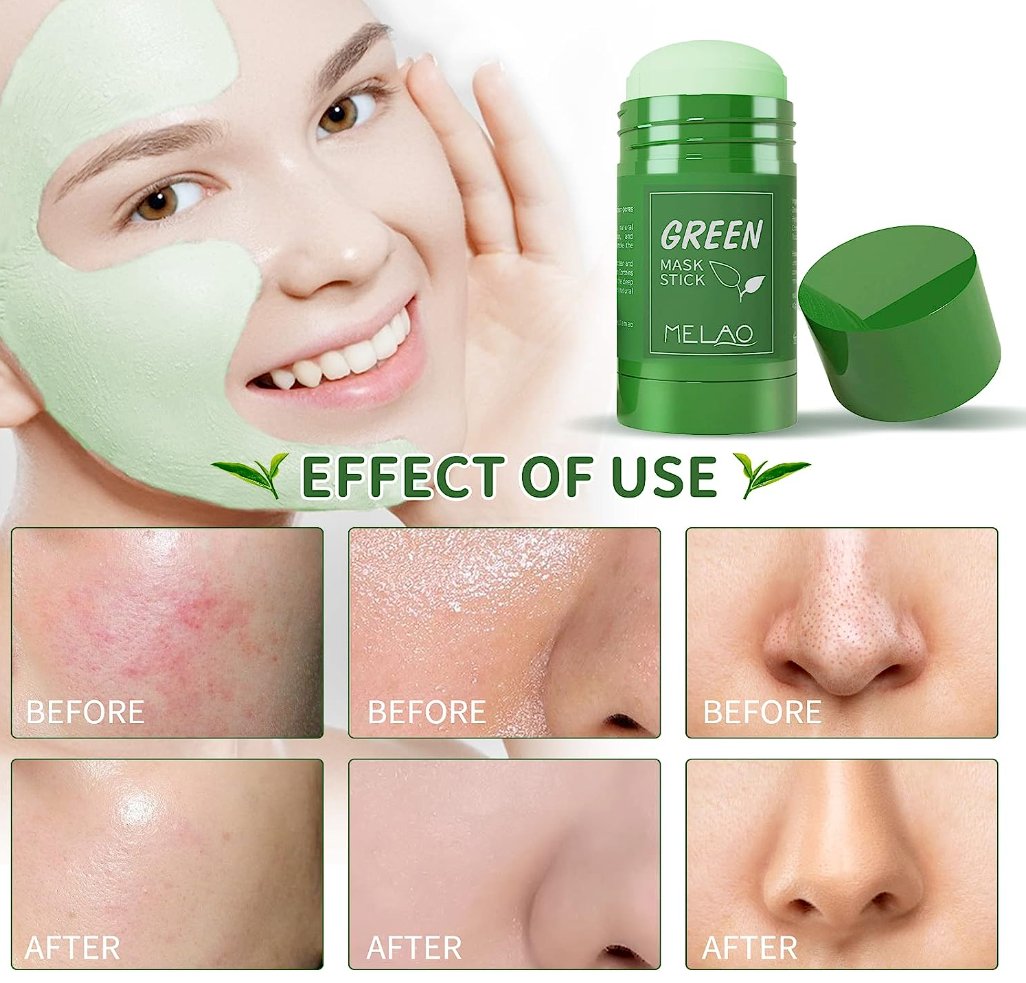 2 x Green Tea Mask Stick For Face Blackhead Remover Poreless Deep