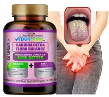 Candida Cleanse Complex Yeast Infection Treatment & Detox For Albicans