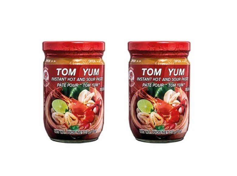 Tom Yum Paste Cock Doppelpack: 2 x 227g Yam Suppe Thai fertige Würzpaste Cock