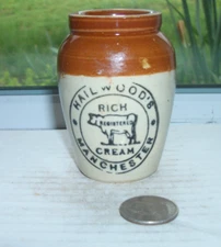 STUNNING VICTORIAN POTTERY CROCK WITH LOTS OF WRITTING
