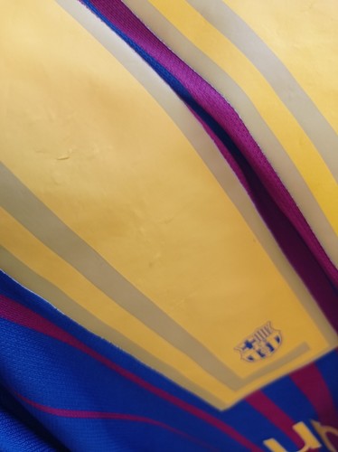 MAGLIA MAGLIA CALCIO UOMO UEFA MESSI FC BARCELLONA 2017/2018 TAGLIA L Large - Foto 8 di 9