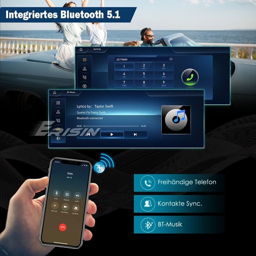 12,3" 8+128GB Android 14 CarPlay Autoradio Navi Mercedes BENZ C-Klasse W204 S204 - Bild 13 von 23
