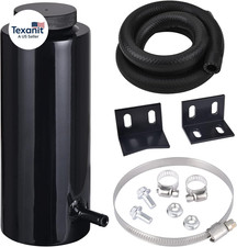 Coolant Overflow Tank, Radiator Overflow Bottle 800Ml Aluminum Universal Black