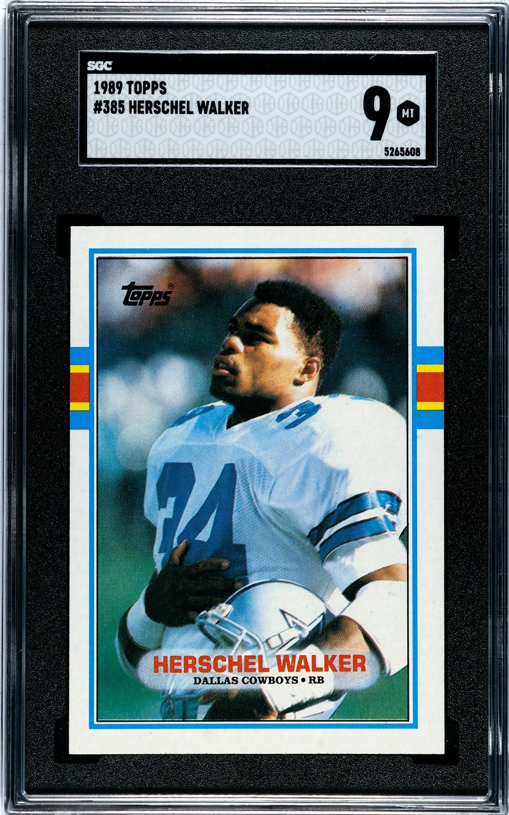 1989 Topps #385 Herschel Walker SGC 9 MINT