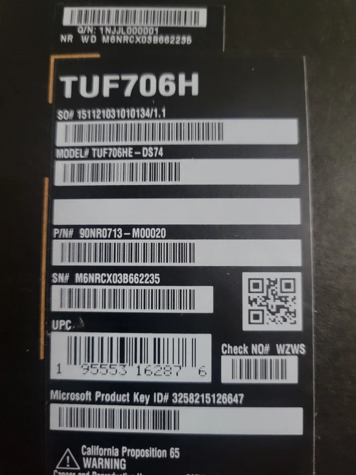 ASUS TUF Gaming F17 Laptop, 17.3", Core i7-11800H, RTX 3050 Ti, 16GB, 512GB-NEW! - Image 3 of 3