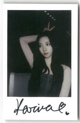 aespa Karina GIRLS 2nd Mini Album FANSLAND 1.0 Benefit Polaroid Photocard 2022