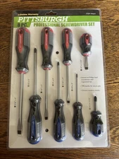 Pittsburgh Professional Screwdriver Set 8 Pc - Magnetic Tips/TPR Handles 94607