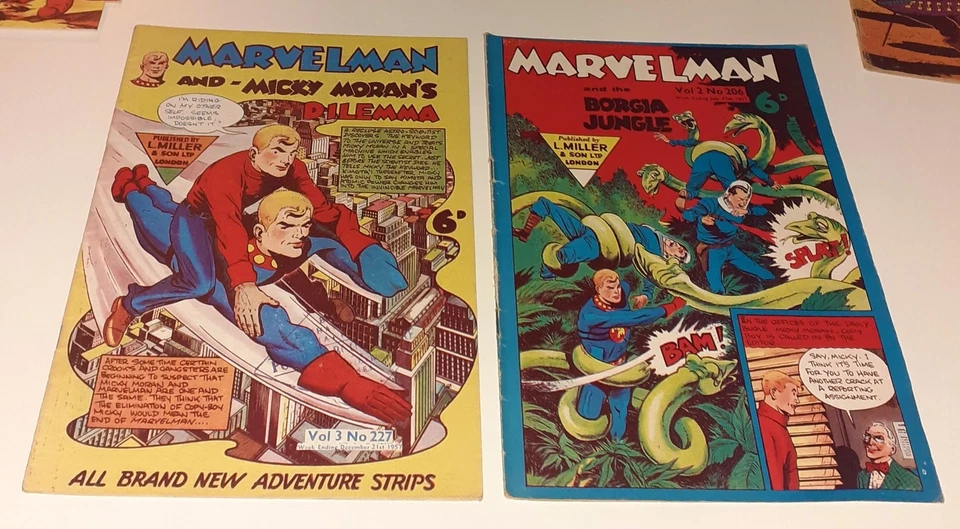 9x MARVELMAN no.50-358 lot L Miller UK 1954-63 MICK ANGLO Miracleman Alan Moore - Image 4 of 4