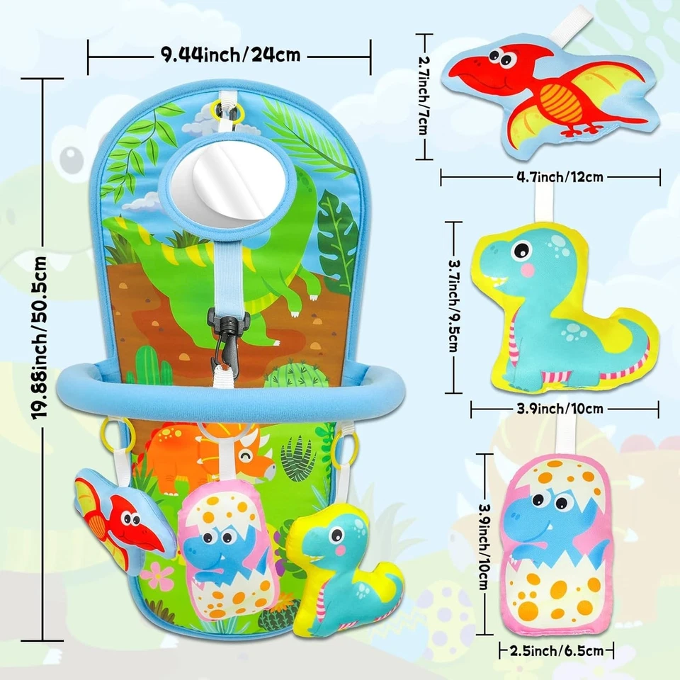 Автокресло игрушка автомобильное сиденье активность арка игрушка автомобильное сиденье сзади игрушка с зеркалом Sq - Изображение 3 из 4