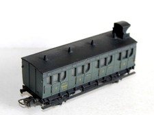 MMM RG HO WAGON COMPARTIMENT A GUERITE VOITURE VOYAGEUR A PORTIERE 1e Cl SNCF A4