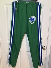 VINTAGE 1980s DALLAS MAVERICKS TEAR-AWAY WARMUP PANTS SAND-KNIT MacGregor 