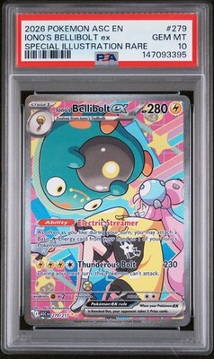 Iono's Bellibolt ex PSA 10 - First PSA 10 - 279/217 SIR Ascended