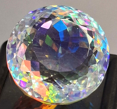 Multi-colour Mystic Topaz 53-55 Ct Round Cut Loose EGL Certified Gemstone RK1048
