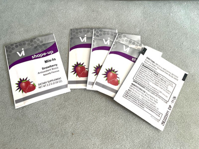 Vi shape-up mix-in Strawberry, Anti Oxidant Boost, 5 Packets /Bundle exp 11/26