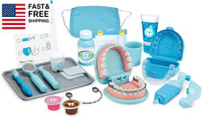 Super Smile Dentist Play Set, 25-Piece Dentist Kit with Oversized Teeth, Large