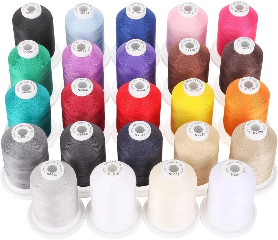 18 Mercerized Cotton Thread Spools - 24 Basic Colors - Image 3 of 4