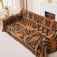 Boho Couch Cover Sofa Covers for 2 Cushion Couch, Couch Covers Washable Blank...