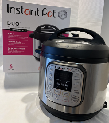 #ad Instant Pot Duo 7 in 1 13 Preset Programs 6 Quart Multi Use Pressure Cooker $44.90