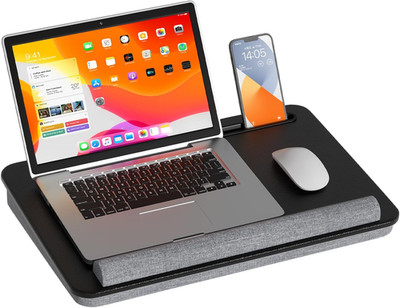 Laptopkissen Für Bett - Laptopunterlage Mit Handgelenkauflage Und Telefonhalter 