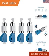 4Pcs Visual Fault Locator Fiber Adapter, Fiber Optic Connector, Single Mode 9...