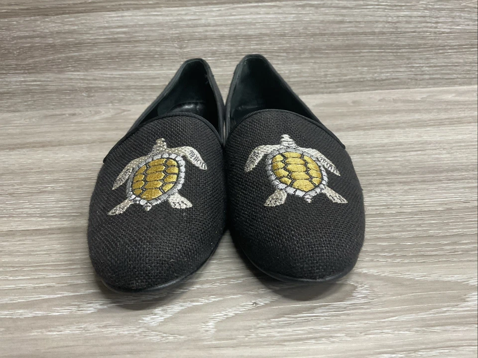 Мокасины женские Jon Josef Gatsby размер 8 черные черепаховые вязаные без шнуровки плоские повседневные - Изображение 3 из 4