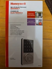 Honeywell Electronic WiFi Deadbolt, Touchscreen, Satin Nickel, 8733502