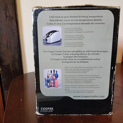 Cooper Cooler Rapid Beverage Wine Chiller Chill On Demand HC-01