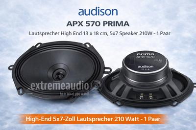 Audison APX 570 - 5x7'' 2-Wege Koaxialsystem APX570 SET COAX 2Way 5 x7  1 Paar