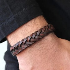 Herren Armband   Leder, Geflochten, Stylisch ...