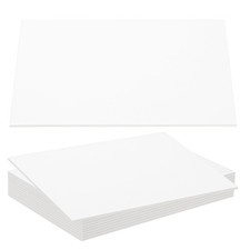 12x8x0.1" Chipboard Sheets 10Pcs 100PT Thick Book Board Binders Board, White