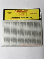 Commodore 64/128 GameWare 2 on One Human Race / Kane  5.25" floppy diskette 1986