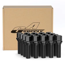 Extended 12x1.5 Lug Bolts for BMW E-Series, 20pcs, 40mm Shank, Black