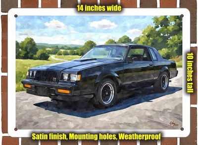 Metal Sign - 1987 Buick Regal GNX 6 Watercolor - 10x14