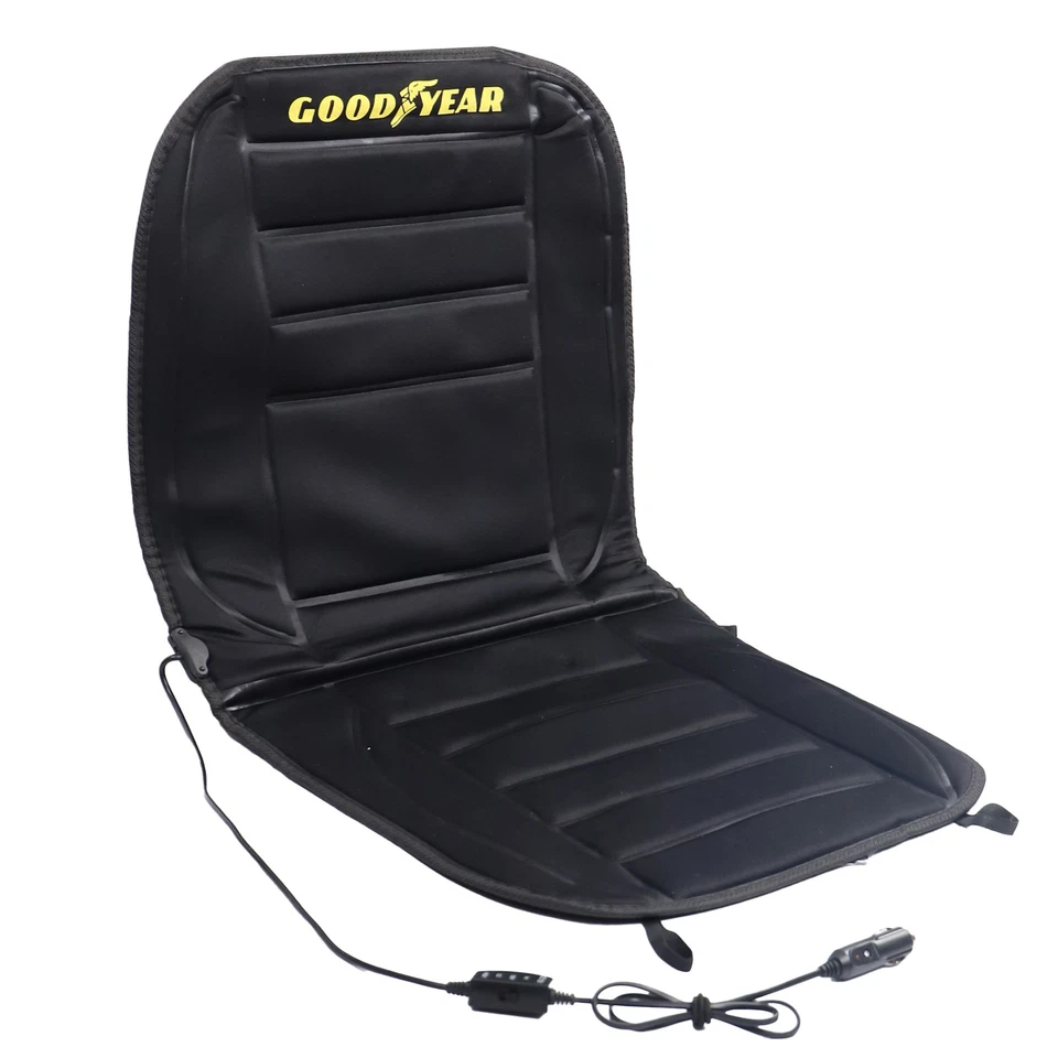 Goodyear Luxury Heated Car Seat Cushion Heater Aftermarket Universal Fit 12V - Image 3 of 4