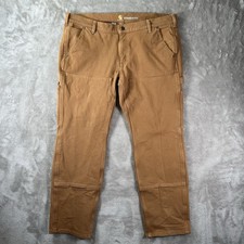 CARHARTT Women's Rugged Flex Twill Double Front pants 18 Reg Brown 104296